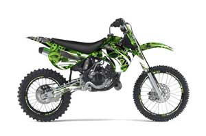 Kawasaki KX80 Dirt Bike Graphic Kit - 1995-1997 Expo Green