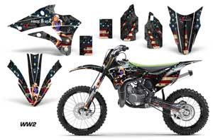 Kawasaki KX85 Dirt Bike Graphic Kit - 2014-2020 WW2