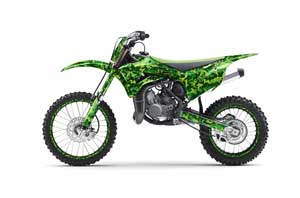 Kawasaki KX85 Dirt Bike Graphic Kit - 2014-2020 Digicamo Green