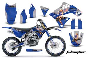 Kawasaki KXF250 Dirt Bike Graphic Kit - 2009-2012 T Bomber Blue