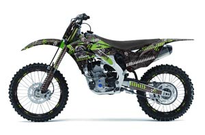 Kawasaki KXF250 Dirt Bike Graphic Kit - 2013-2016 Toxicity Green