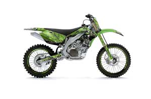 Kawasaki KXF450 Dirt Bike Graphic Kit - 2006-2008 Reaper Green