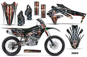 Kawasaki KXF450 Dirt Bike Graphic Kit - 2016 WW2
