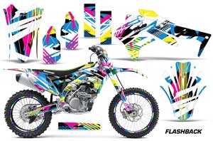 Kawasaki KXF450 Dirt Bike Graphic Kit - 2016 Flashback
