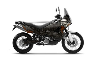 KTM Adventure R 990 Graphic Kit - All Years Bone Collector Black