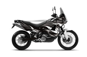 KTM Adventure R 990 Graphic Kit - All Years Tribal Flames Black