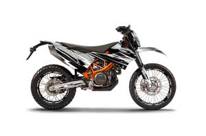 KTM Adventure 690 Enduro R Dirt Bike Graphic Kit - 2012-2018 Attack Silver