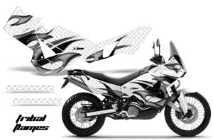 KTM Adventure 990 Sport Dirt Bike Graphic Kit - 2006-2013 Tribal Flames White