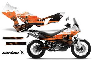 KTM Adventure 990 Sport Dirt Bike Graphic Kit - 2006-2013 Carbon X Orange