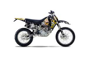 KTM C0 SX 4 Stroke Dirt Bike Graphic Kit - 1993-1997 Motorhead Mandy Black