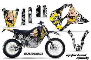 KTM C0 SX / EXC 4 Stroke Dirt Bike Graphic Kit - 1993-1997 Motorhead Mandy Black