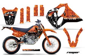 KTM C0 SX 4 Stroke Dirt Bike Graphic Kit - 1993-1997 Reaper Orange
