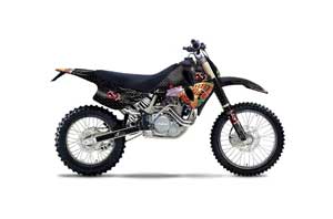 KTM C0 SX 4 Stroke Dirt Bike Graphic Kit - 1993-1997 Vegas Baller Black