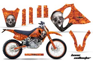 KTM C0 SX 4 Stroke Dirt Bike Graphic Kit - 1993-1997 Bone Collector Orange