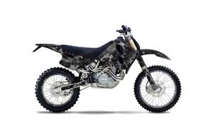 KTM C0 SX / EXC 4 Stroke Dirt Bike Graphic Kit - 1993-1997 Camoplate Black