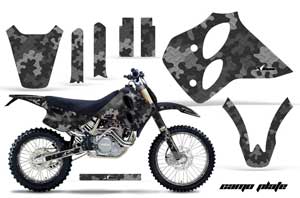 KTM C0 SX / EXC 4 Stroke Dirt Bike Graphic Kit - 1993-1997 Camoplate Black