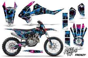 KTM C10 SX / SX-F / XC-F Dirt Bike Graphic Kit - 2016-2020 Frenzy Blue