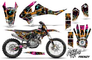 KTM C10 SX / SX-F / XC-F Dirt Bike Graphic Kit - 2016-2020 Frenzy Orange
