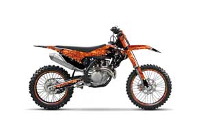 KTM C10 SX / SX-F / XC-F Dirt Bike Graphic Kit - 2016-2020 Reaper Orange