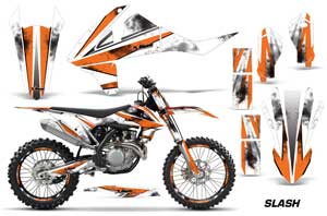 KTM C10 SX / SX-F / XC-F Dirt Bike Graphic Kit - 2016-2020 Slash Orange