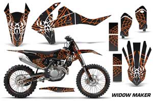 KTM C10 SX / SX-F / XC-F Dirt Bike Graphic Kit - 2016-2020 Widow Maker Orange