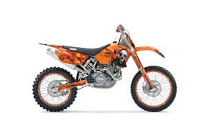 KTM C1 SX Dirt Bike Graphic Kit - 2001-2004 Bone Collector Orange