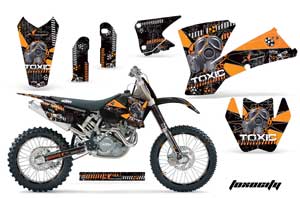 KTM C1 EXC Dirt Bike Graphic Kit - 2003-2004 Toxicity Orange
