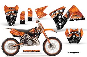 KTM C3 MXC Dirt Bike Graphic Kit - 2001-2002 Reaper Orange