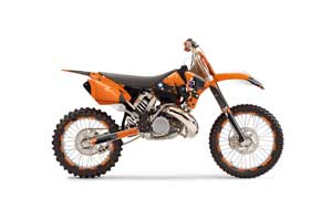 KTM C3 SX / SXS Dirt Bike Graphic Kit - 2001-2002 T Bomber Orange