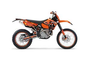 KTM C4 EXC Dirt Bike Graphic Kit - 2005-2007 Reaper Orange