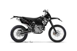 KTM C4 SX Dirt Bike Graphic Kit - 2005-2006 Silver Star - Reloaded White