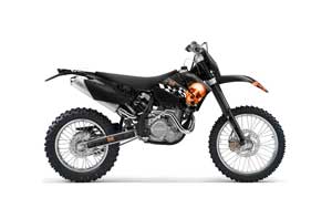 KTM C4 SX Dirt Bike Graphic Kit - 2005-2006 Checkered Skull Black