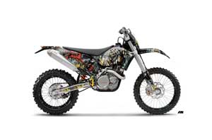 KTM C5 SX / SX-F 125 / 525 Dirt Bike Graphic Kit - 2007-2010 Number of the Beast