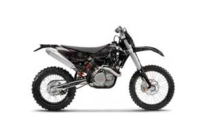 KTM C5 SX / SX-F 125 / 525 Dirt Bike Graphic Kit - 2007-2010 Reaper Black