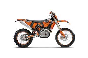 KTM C5 SX / SX-F 125 / 525 Dirt Bike Graphic Kit - 2007-2010 T Bomber Orange
