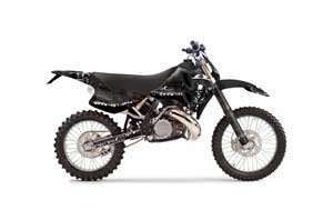 KTM C6 SX 2 Stroke Dirt Bike Graphic Kit - 1993-1997 Reaper Black