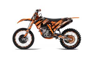 KTM C7 SX / SX-F Dirt Bike Graphic Kit - 2011-2012 In Line Orange