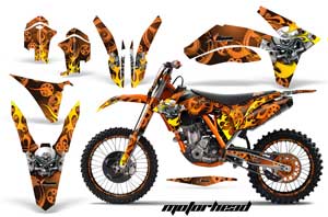 KTM C7 SX / SX-F Dirt Bike Graphic Kit - 2011-2012 Motorhead Orange