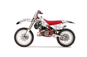 KTM C8 MXC / EXC 250 Dirt Bike Graphic Kit - 1990-1992 Reaper White