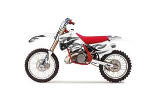 KTM C8 MXC / EXC 250 Dirt Bike Graphic Kit - 1990-1992 Tribal Flames White