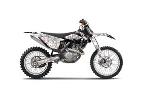KTM C9 SX / SX-F / XC / XC-F Dirt Bike Graphic Kit - 2013-2015 Reaper White