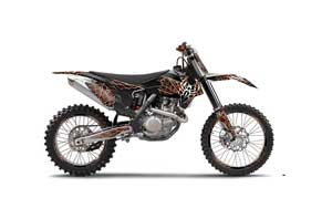 KTM C9 SX / SX-F / XC / XC-F Dirt Bike Graphic Kit - 2013-2015 Widow Maker Black
