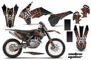 KTM C9 SX / SX-F / XC / XC-F Dirt Bike Graphic Kit - 2013-2015 Widow Maker Black