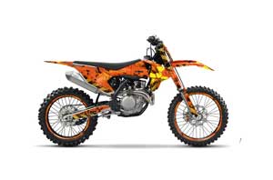 KTM SX-F / XC-F 250 / 350 / 450 Dirt Bike Graphic Kit - 2016 Meltdown Orange
