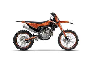 KTM SX-F / XC-F 250 / 350 / 450 Dirt Bike Graphic Kit - 2016 Reaper Orange