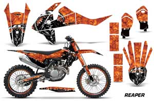 KTM SX-F / XC-F 250 / 350 / 450 Dirt Bike Graphic Kit - 2016 Reaper Orange