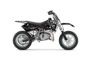 KTM SX 50 Adventure Jr / Sr Dirt Bike Graphic Kit - 2002-2008 Reaper Black