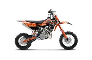 KTM SX 50 Adventure Jr / Sr Dirt Bike Graphic Kit - 2009-2015 Reaper Orange