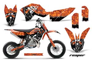 KTM SX 50 Adventure Jr / Sr Dirt Bike Graphic Kit - 2009-2015 Reaper Orange