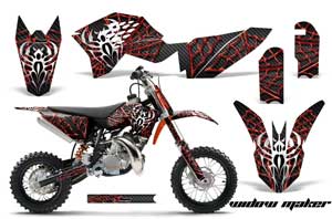 KTM SX 50 Adventure Jr / Sr Dirt Bike Graphic Kit - 2009-2015 Widow Maker Red
